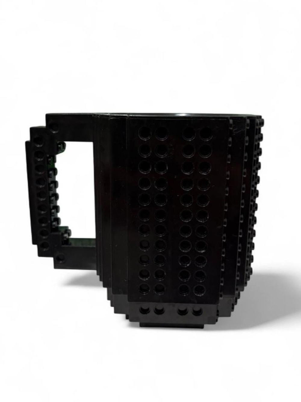 Black Brick-Style Buildable Pencil Holder Mug Novelty